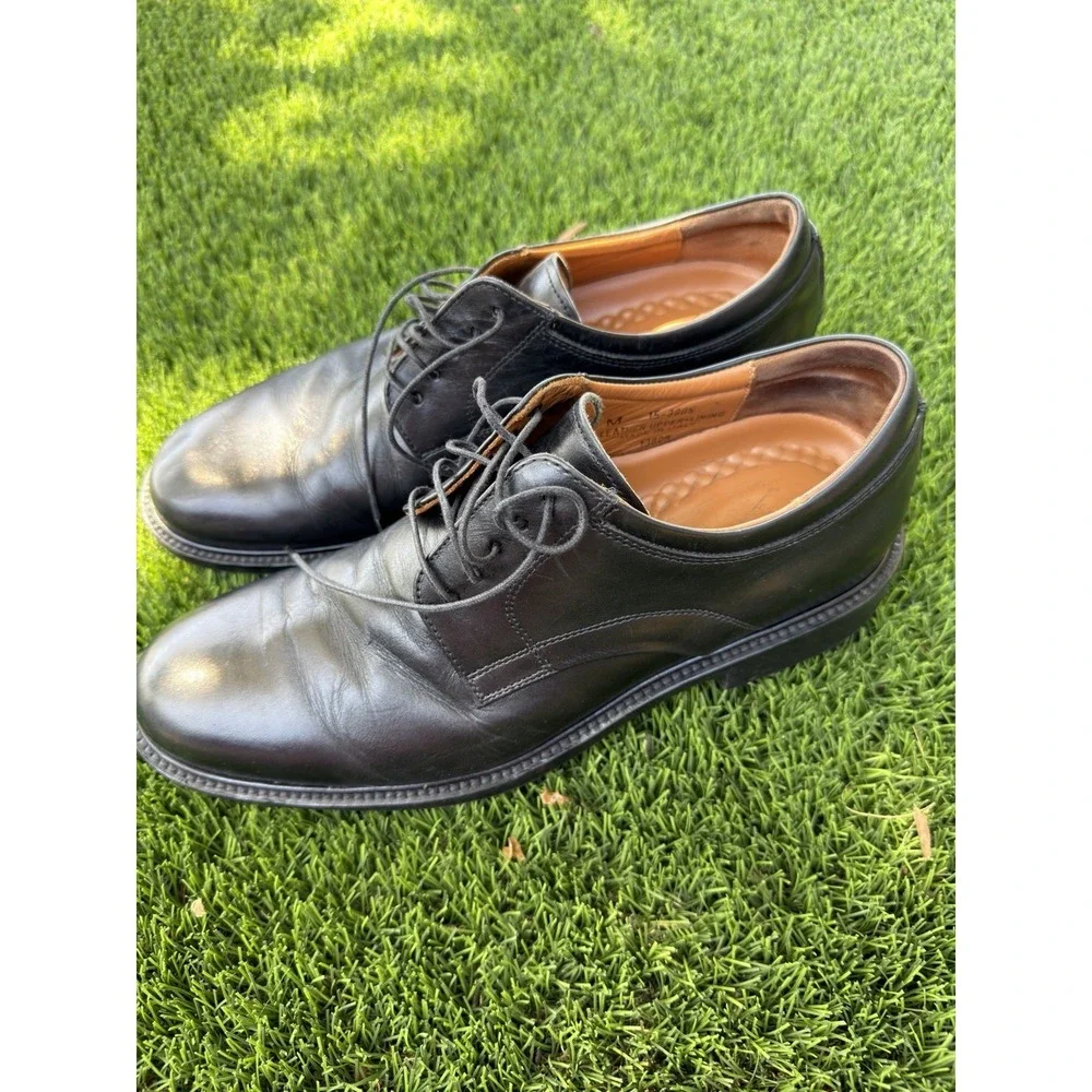 Johnston & Murphy Signature Series 15-3805 Black Leather Shoes 10.5 M Italy